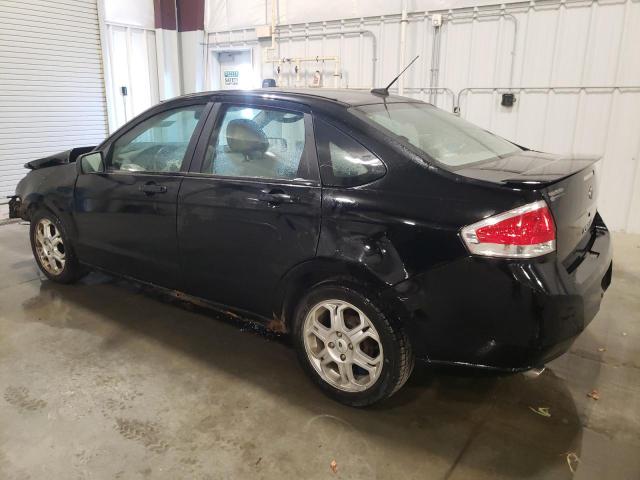 1FAHP35N08W243844 - 2008 FORD FOCUS SE BLACK photo 2