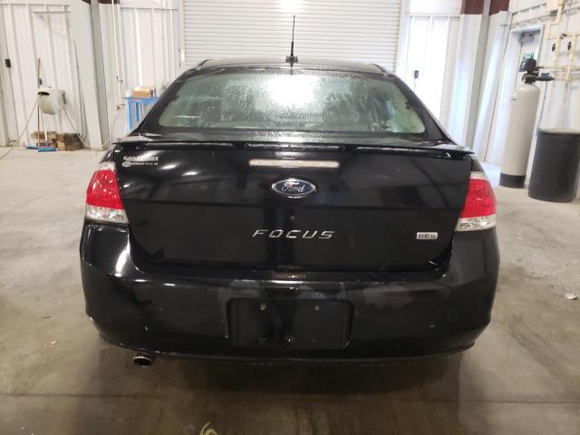 1FAHP35N08W243844 - 2008 FORD FOCUS SE BLACK photo 6