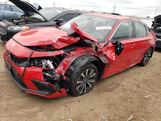 19XFL1H71PE014175 - 2023 HONDA CIVIC EXL RED photo 1