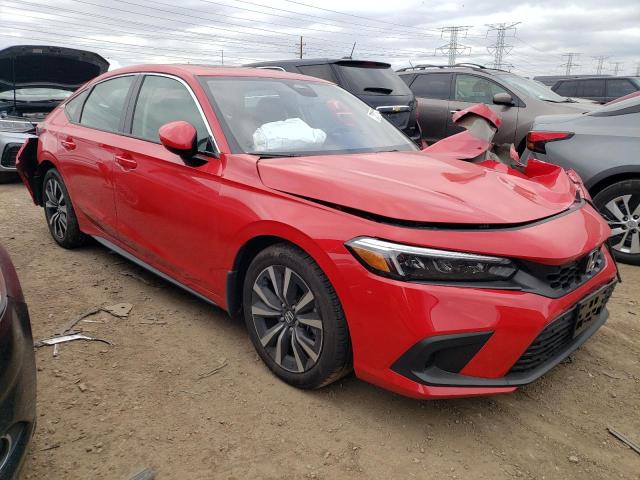 19XFL1H71PE014175 - 2023 HONDA CIVIC EXL RED photo 4