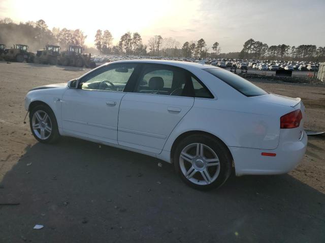 WAUDF78E17A235582 - 2007 AUDI A4 2.0T QUATTRO WHITE photo 2