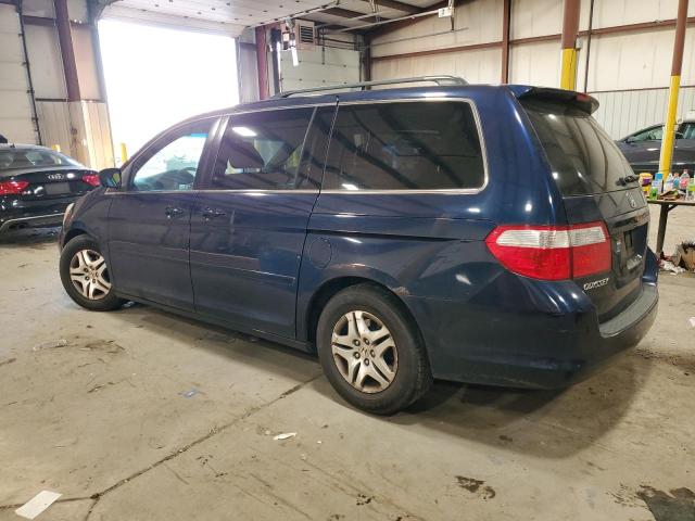 5FNRL38487B078786 - 2007 HONDA ODYSSEY EX BLUE photo 2