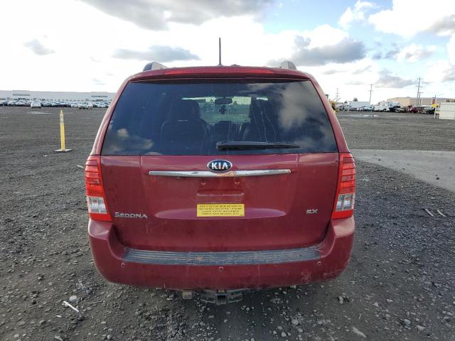 KNDMH4C73C6426096 - 2012 KIA SEDONA EX RED photo 6