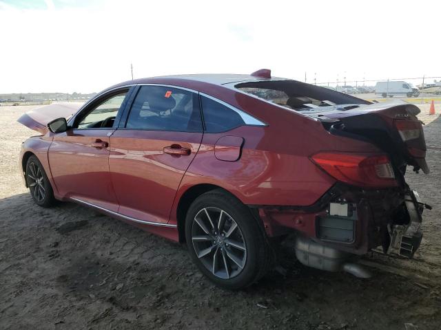 1HGCV1F57NA021390 - 2022 HONDA ACCORD EXL RED photo 2