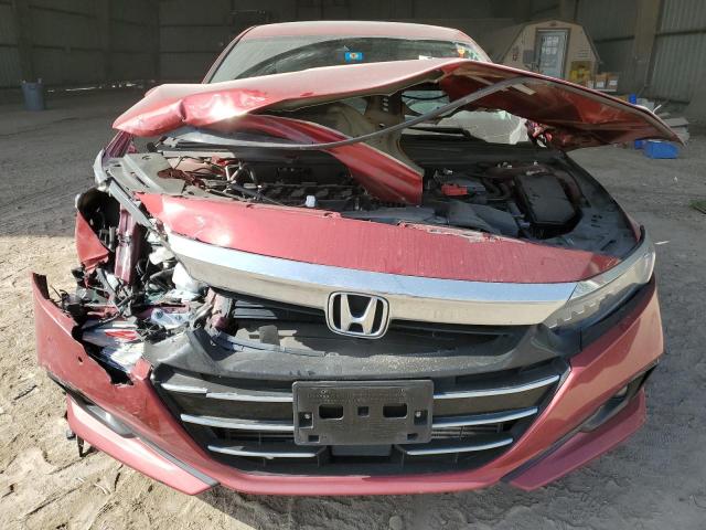 1HGCV1F57NA021390 - 2022 HONDA ACCORD EXL RED photo 5