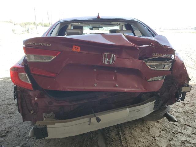 1HGCV1F57NA021390 - 2022 HONDA ACCORD EXL RED photo 6