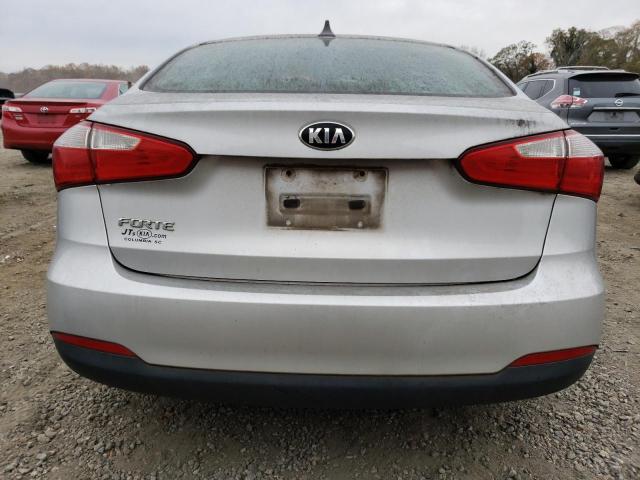 KNAFK4A64G5442594 - 2016 KIA FORTE LX SILVER photo 6