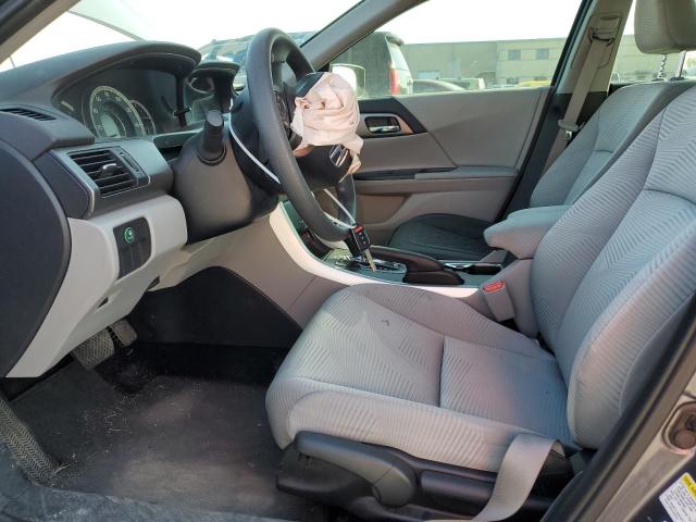 1HGCR2F34EA017385 - 2014 HONDA ACCORD LX GRAY photo 7