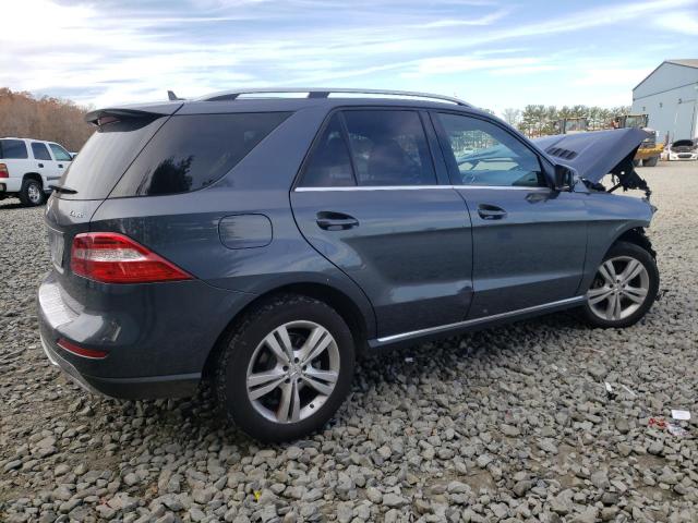 4JGDA5HB1EA348985 - 2014 MERCEDES-BENZ ML 350 4MATIC GRAY photo 3