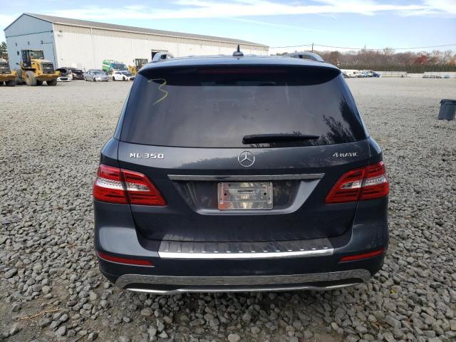 4JGDA5HB1EA348985 - 2014 MERCEDES-BENZ ML 350 4MATIC GRAY photo 6