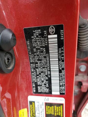 4T1BF1FKXDU698925 - 2013 TOYOTA CAMRY L RED photo 12