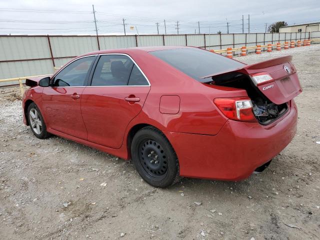 4T1BF1FKXDU698925 - 2013 TOYOTA CAMRY L RED photo 2