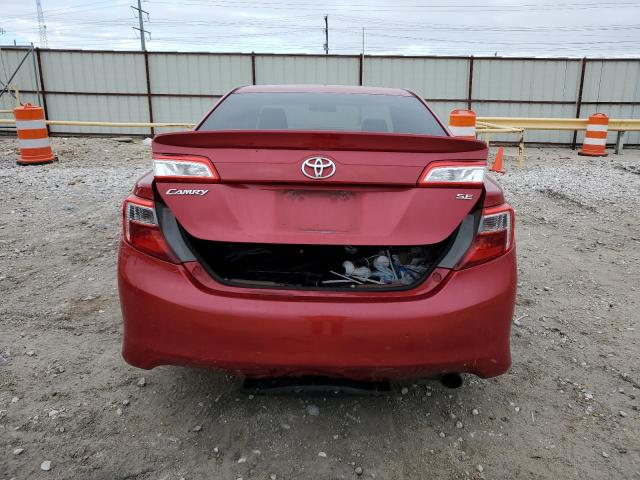 4T1BF1FKXDU698925 - 2013 TOYOTA CAMRY L RED photo 6