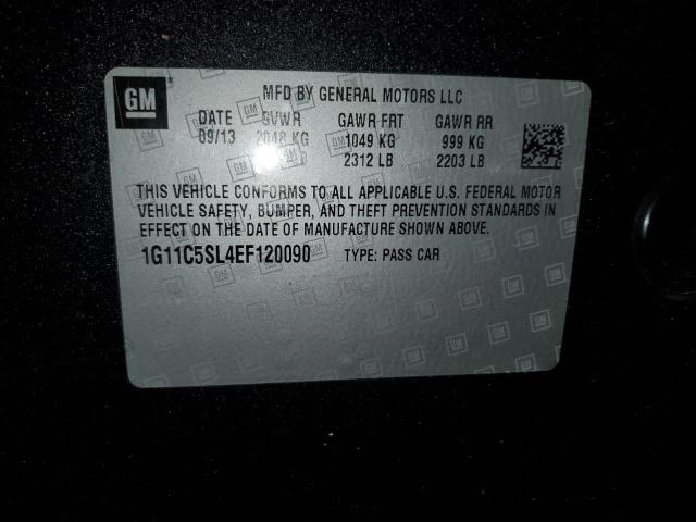 1G11C5SL4EF120090 - 2014 CHEVROLET MALIBU 1LT 灰色 照片 12