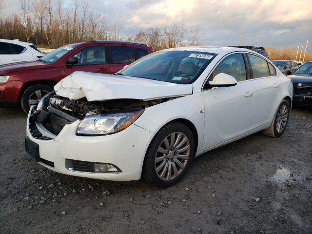 2G4GX5GV3B9191362 - 2011 BUICK REGAL CXL WHITE photo 1