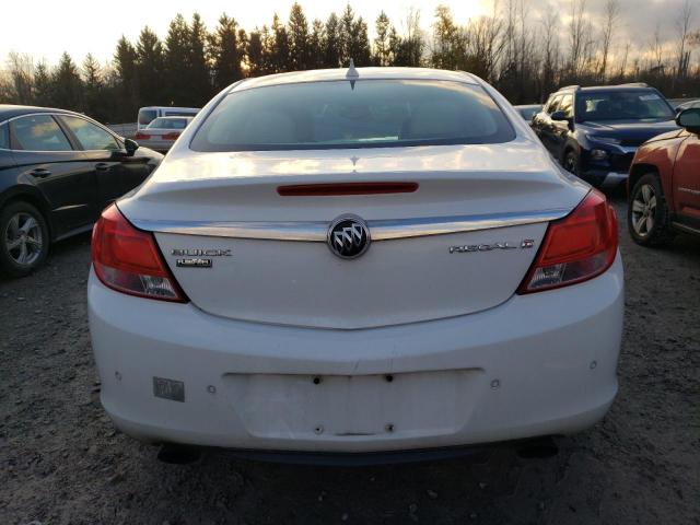 2G4GX5GV3B9191362 - 2011 BUICK REGAL CXL WHITE photo 6