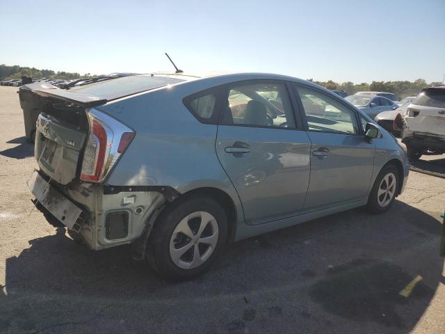 JTDKN3DU3D1674426 - 2013 TOYOTA PRIUS TURQUOISE photo 3