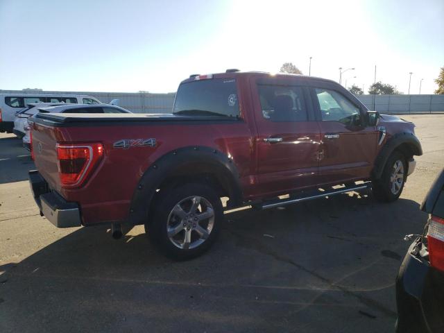 1FTEW1EP5NKD07742 - 2022 FORD F150 SUPERCREW RED photo 3