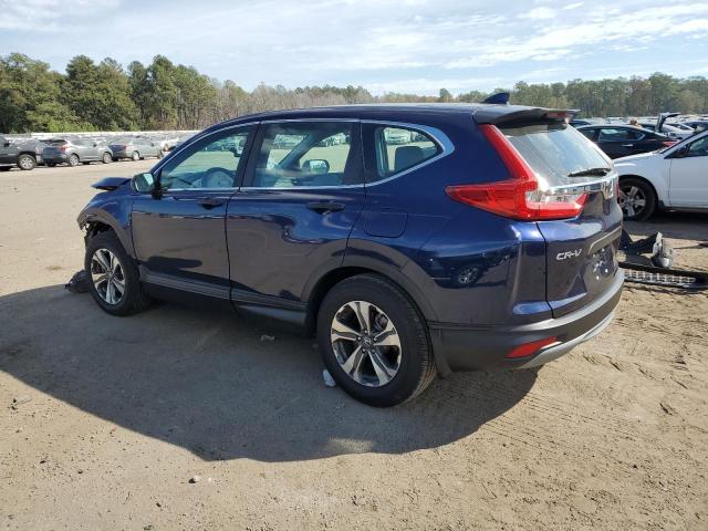 2HKRW5H35KH408789 - 2019 HONDA CR-V LX BLUE photo 2