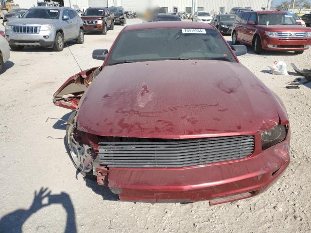 1ZVFT80N475345876 - 2007 FORD MUSTANG BURGUNDY photo 5