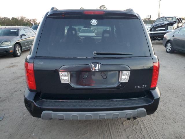 2HKYF18664H550859 - 2004 HONDA PILOT EXL BLACK photo 6