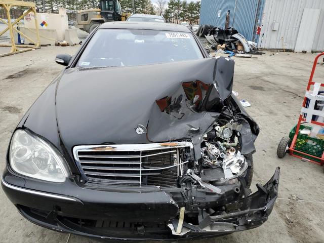 WDBNG84J84A427105 - 2004 MERCEDES-BENZ S 500 4MATIC BLACK photo 5