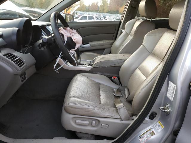 5J8TB18277A011988 - 2007 ACURA RDX SILVER photo 7