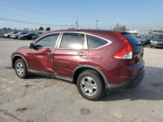 5J6RM4H31DL077508 - 2013 HONDA CR-V LX BURGUNDY photo 2