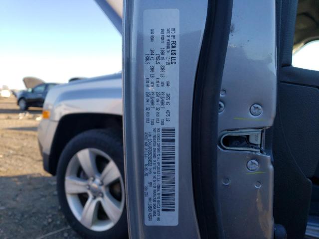 1C4NJRFB9GD594512 - 2016 JEEP PATRIOT LATITUDE SILVER photo 12