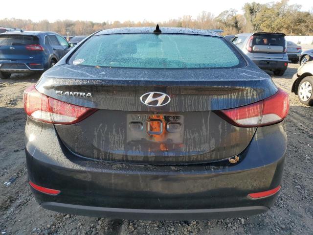 KMHDH4AE0EU179700 - 2014 HYUNDAI ELANTRA SE BLACK photo 6