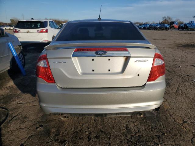 3FAHP0KC0AR268303 - 2010 FORD FUSION SPORT SILVER photo 6