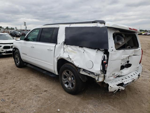 1GNSKHKC4LR114437 - 2020 CHEVROLET SUBURBAN K1500 LT WHITE photo 2