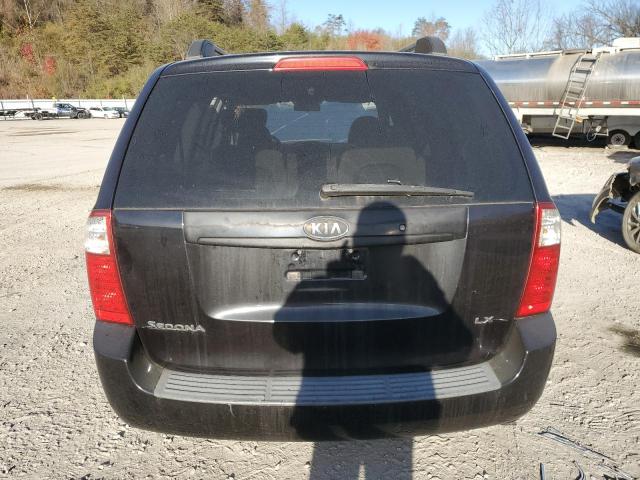 KNDMB233786197500 - 2008 KIA SEDONA EX BLACK photo 6