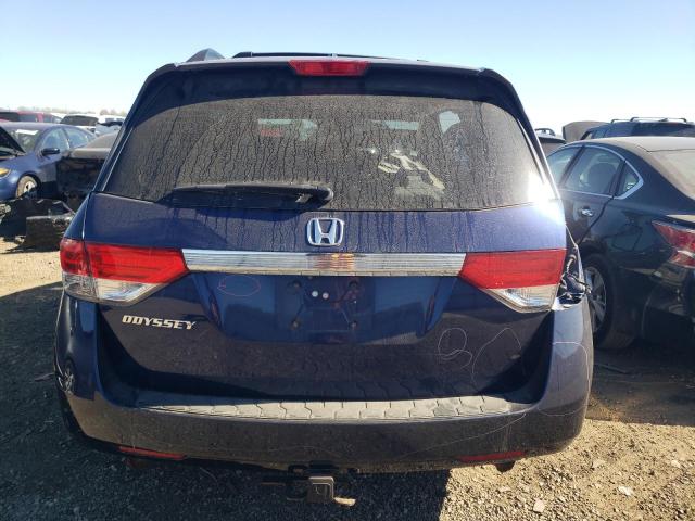 5FNRL5H60FB123361 - 2015 HONDA ODYSSEY EXL BLUE photo 6