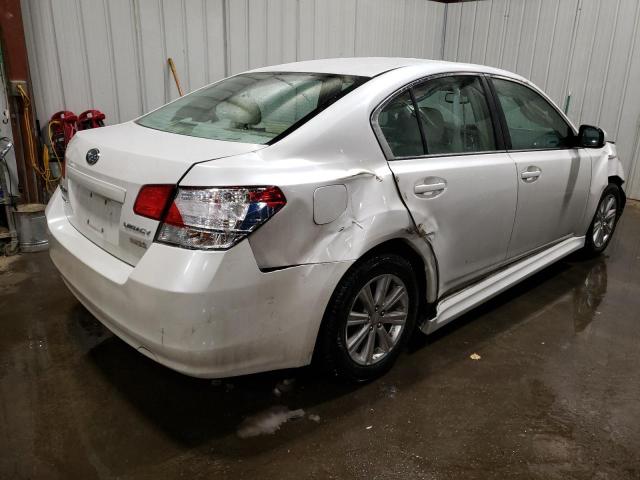 4S3BMBC69A3230001 - 2010 SUBARU LEGACY 2.5I PREMIUM WHITE photo 3