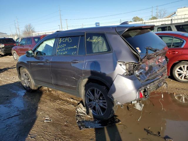 5FNYF8H52LB012477 - 2020 HONDA PASSPORT EXL GRAY photo 2