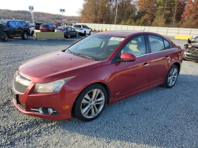 1G1PH5S93B7307407 - 2011 CHEVROLET CRUZE LTZ RED photo 1