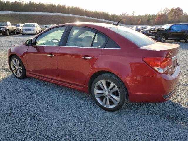 1G1PH5S93B7307407 - 2011 CHEVROLET CRUZE LTZ RED photo 2