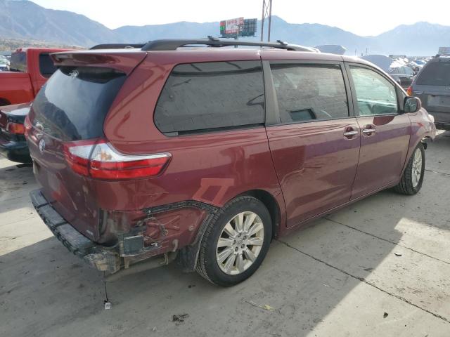 5TDDK3DC2FS115819 - 2015 TOYOTA SIENNA XLE MAROON photo 3