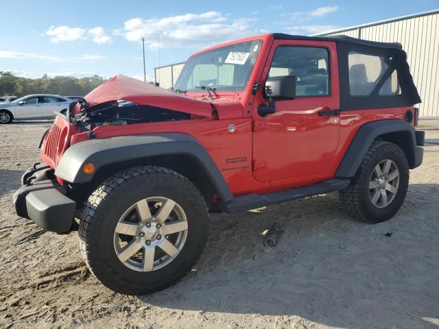 1C4GJWAG6JL904932 - 2018 JEEP WRANGLER SPORT RED photo 1