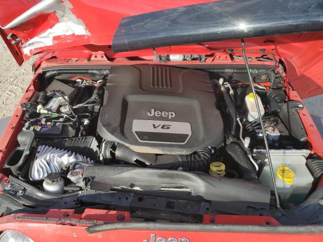 1C4GJWAG6JL904932 - 2018 JEEP WRANGLER SPORT RED photo 11