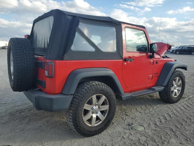 1C4GJWAG6JL904932 - 2018 JEEP WRANGLER SPORT RED photo 3