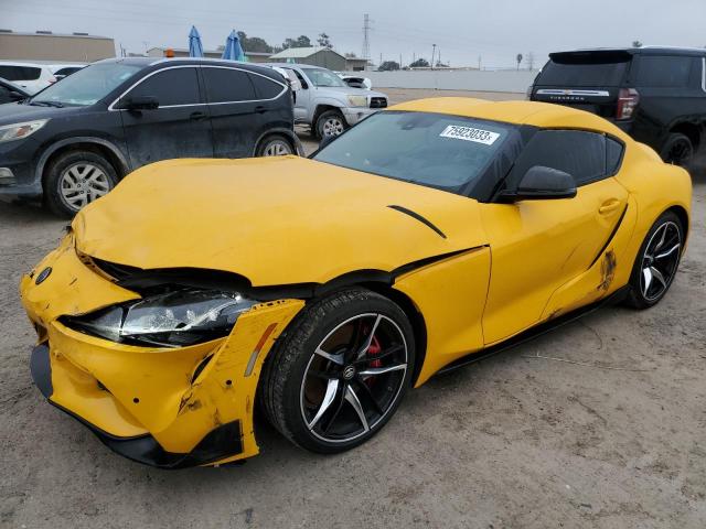 WZ1DB0C02MW037756 - 2021 TOYOTA SUPRA BASE YELLOW photo 1