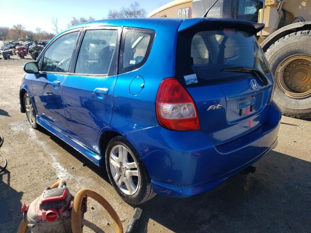 JHMGD38637S062115 - 2007 HONDA FIT S 蓝色 照片 2