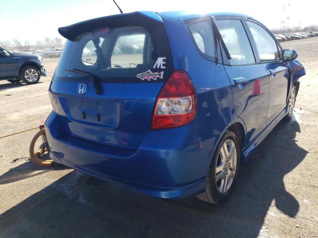 JHMGD38637S062115 - 2007 HONDA FIT S 蓝色 照片 3