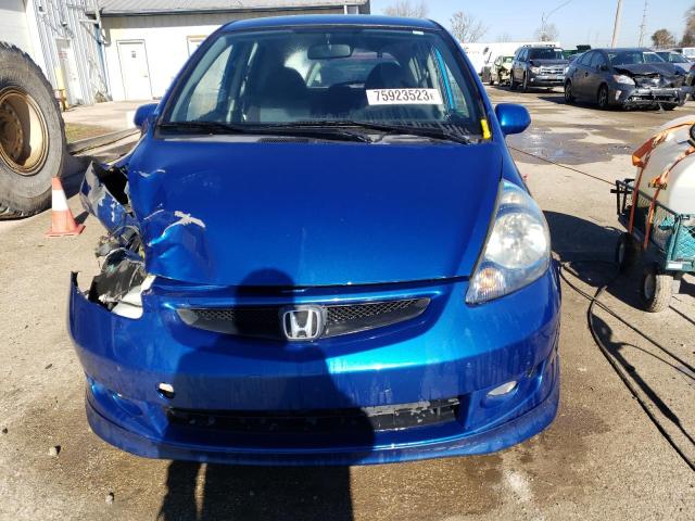 JHMGD38637S062115 - 2007 HONDA FIT S 蓝色 照片 5