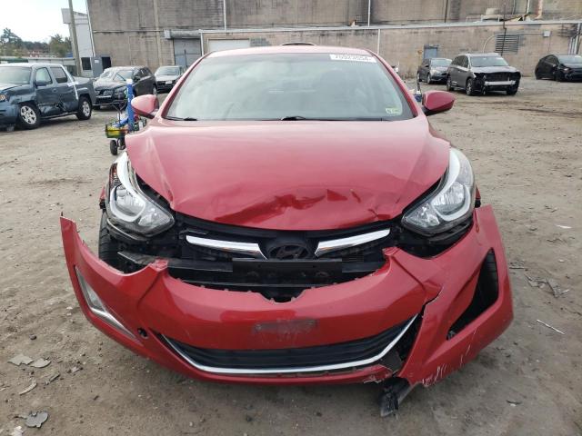 KMHDH4AE3FU445552 - 2015 HYUNDAI ELANTRA SE RED photo 5