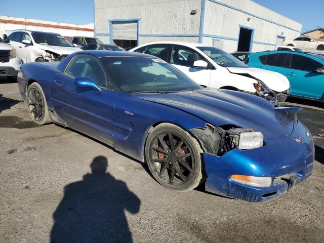 1G1YY12S325100026 - 2002 CHEVROLET CORVETTE Z06 BLUE photo 4