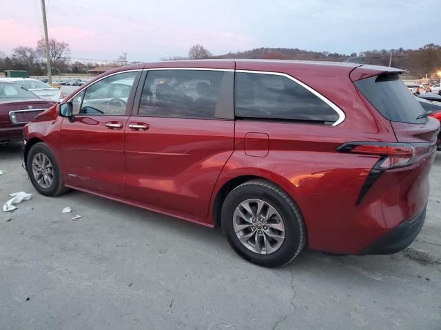 5TDYRKEC0MS025393 - 2021 TOYOTA SIENNA XLE RED photo 2