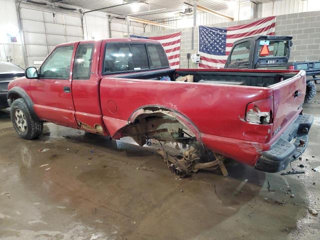 1GCCT19W6W8216110 - 1998 CHEVROLET S TRUCK S10 RED photo 2